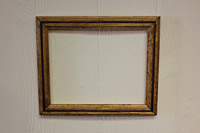 Frame with red mahogany wood insert