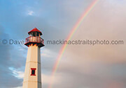Rainbow over St. Ignace Lighthouse