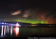 Mackinac Bridge and Northern Lights