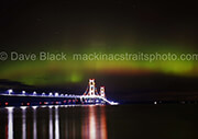 Northern Lights over Mackinac Bridge